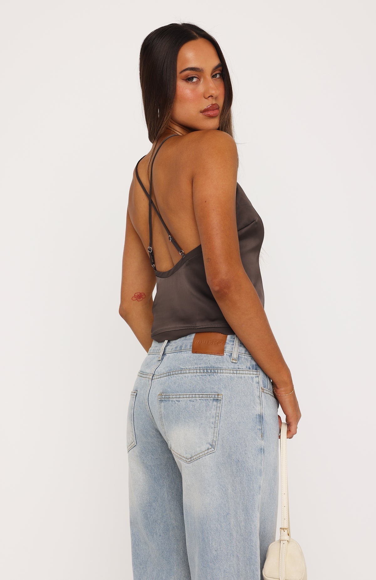 Transparent Heart Top Charcoal