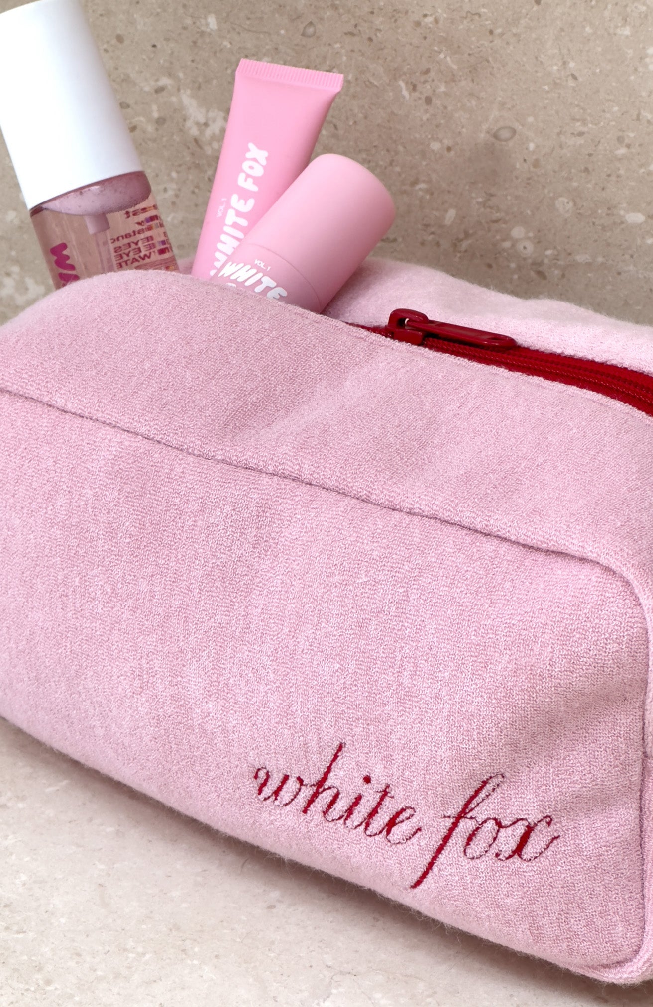Lillian Cosmetic Bag Baby Pink