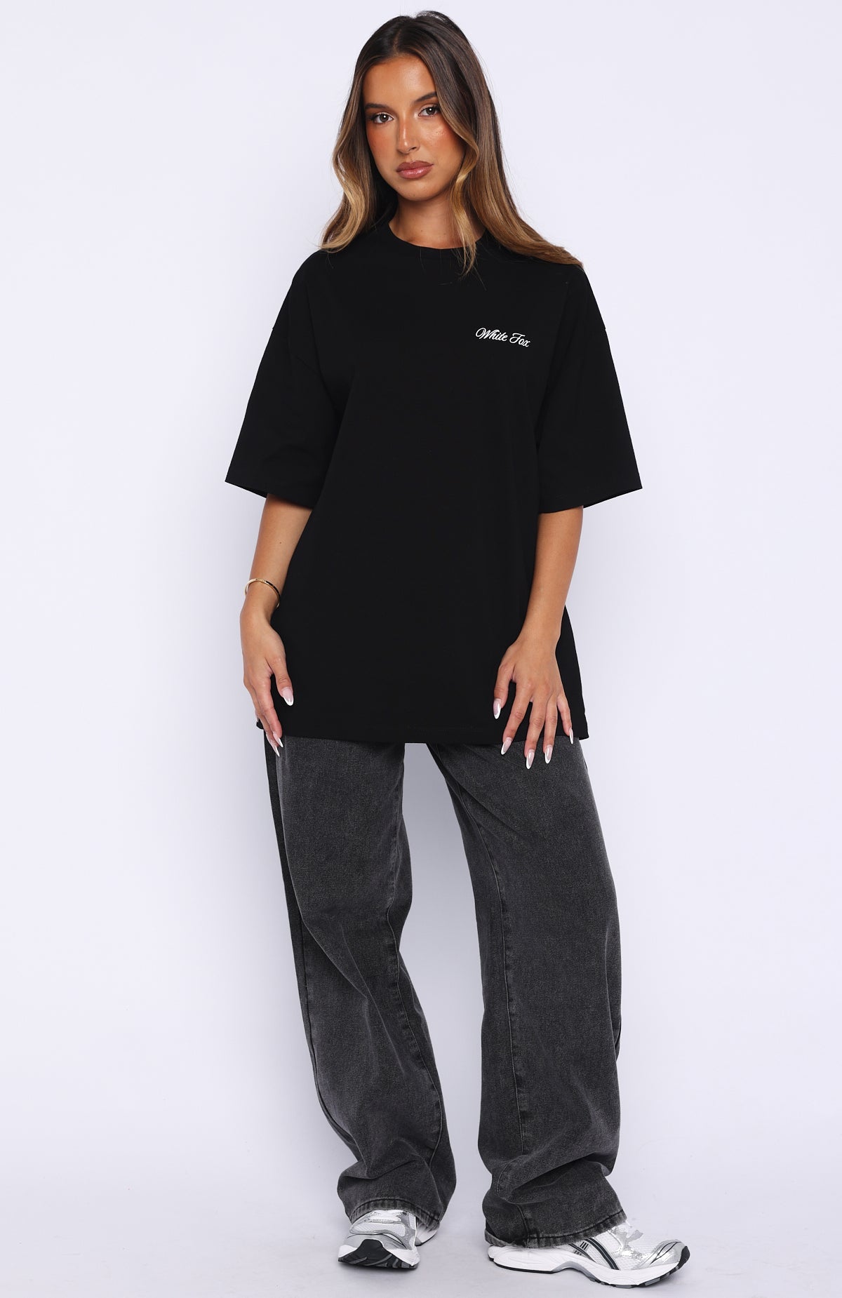 At Second Glance Oversized Tee Black