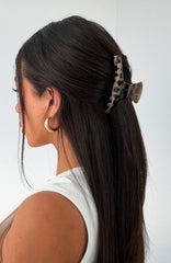 Atlas Hair Clip Set Black Polka Dot/Leopard