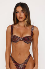 Balia Bikini Top Spiced Leopard