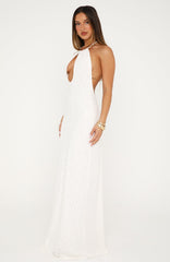 Bare Elegance Maxi Dress Off White