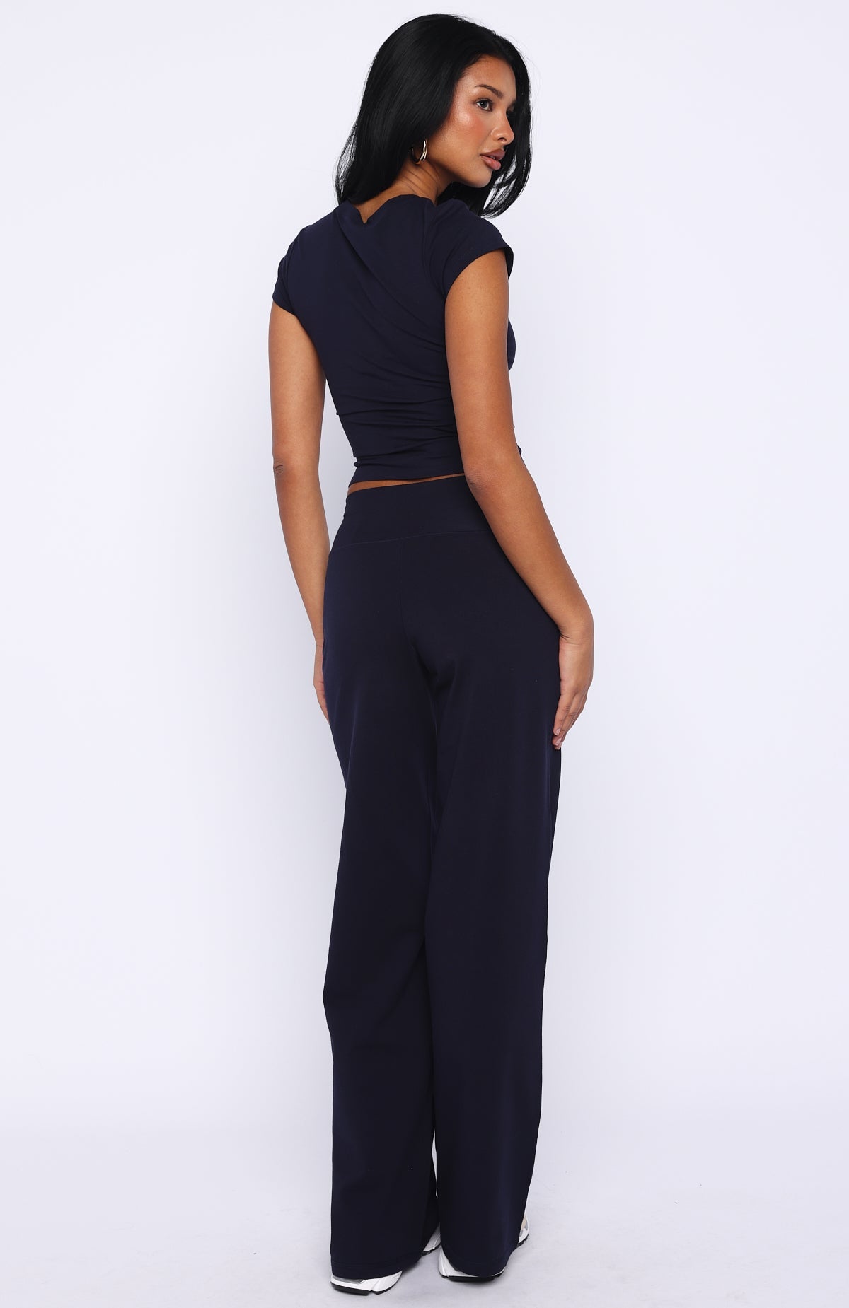 Break The Records Wide Leg Pants Navy
