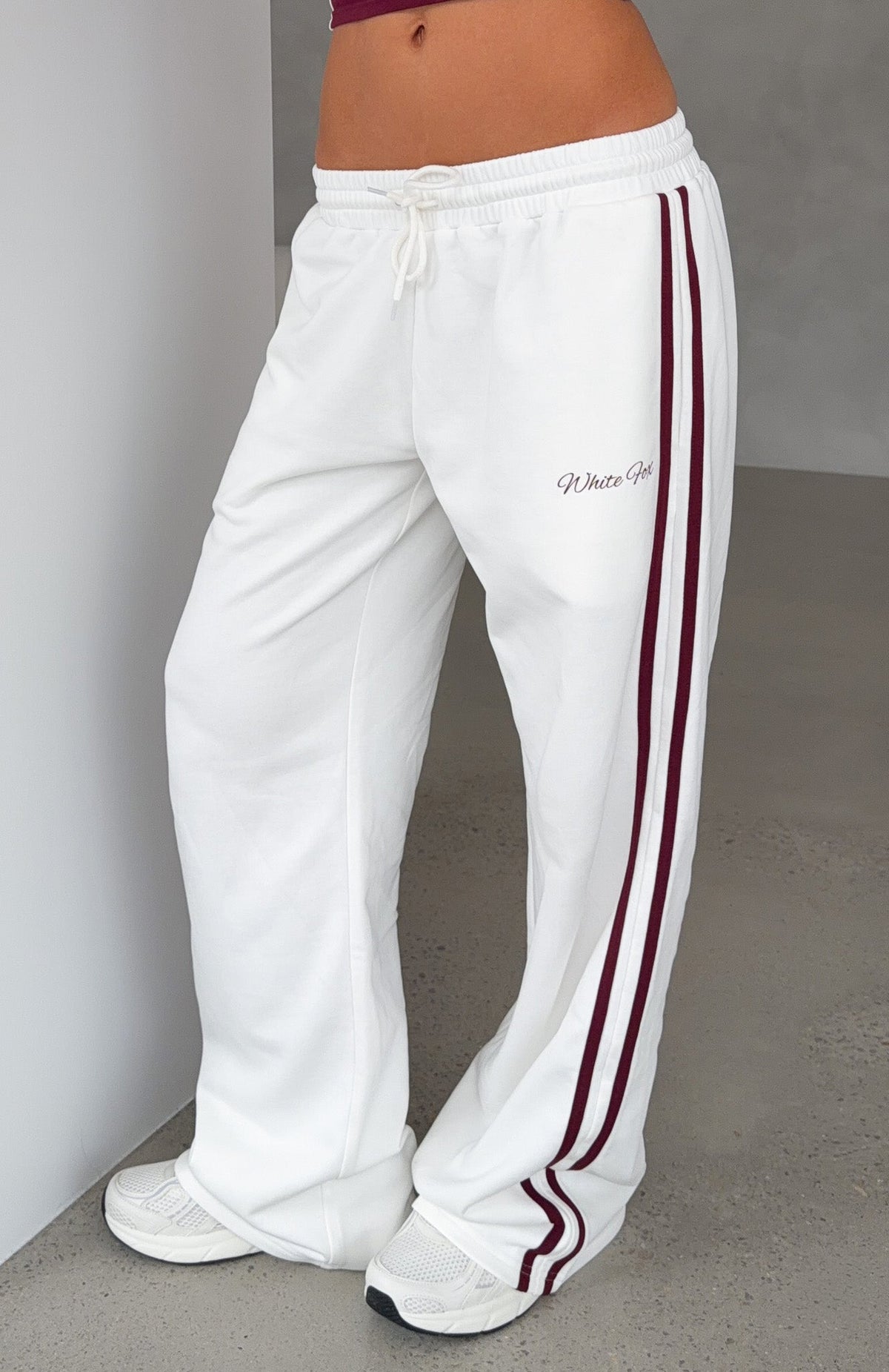Breaking Your Heart Track Pants White