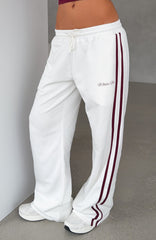 Breaking Your Heart Track Pants White