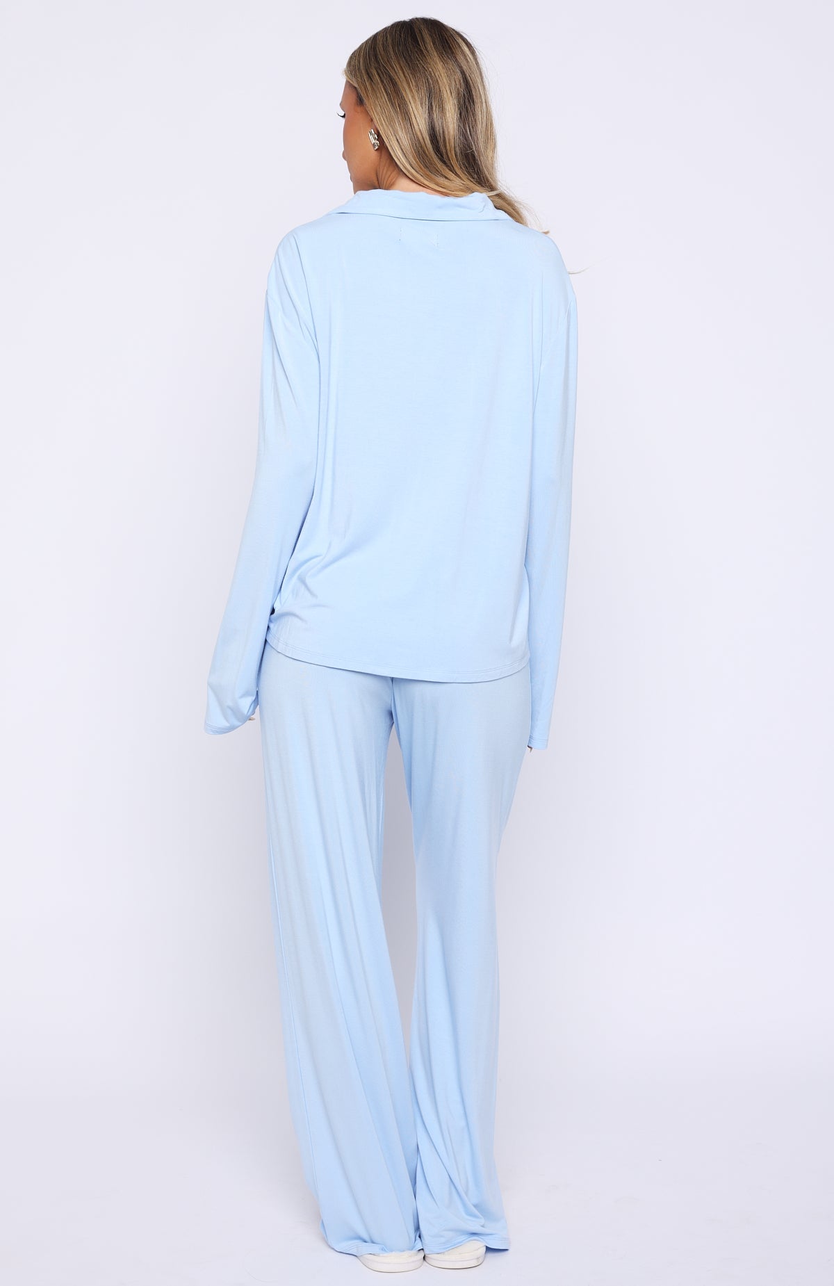 Bridal Party Long Sleeve Pyjama Set Baby Blue