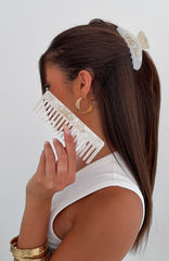 Cammy Hair Clip & Comb Set Pearl