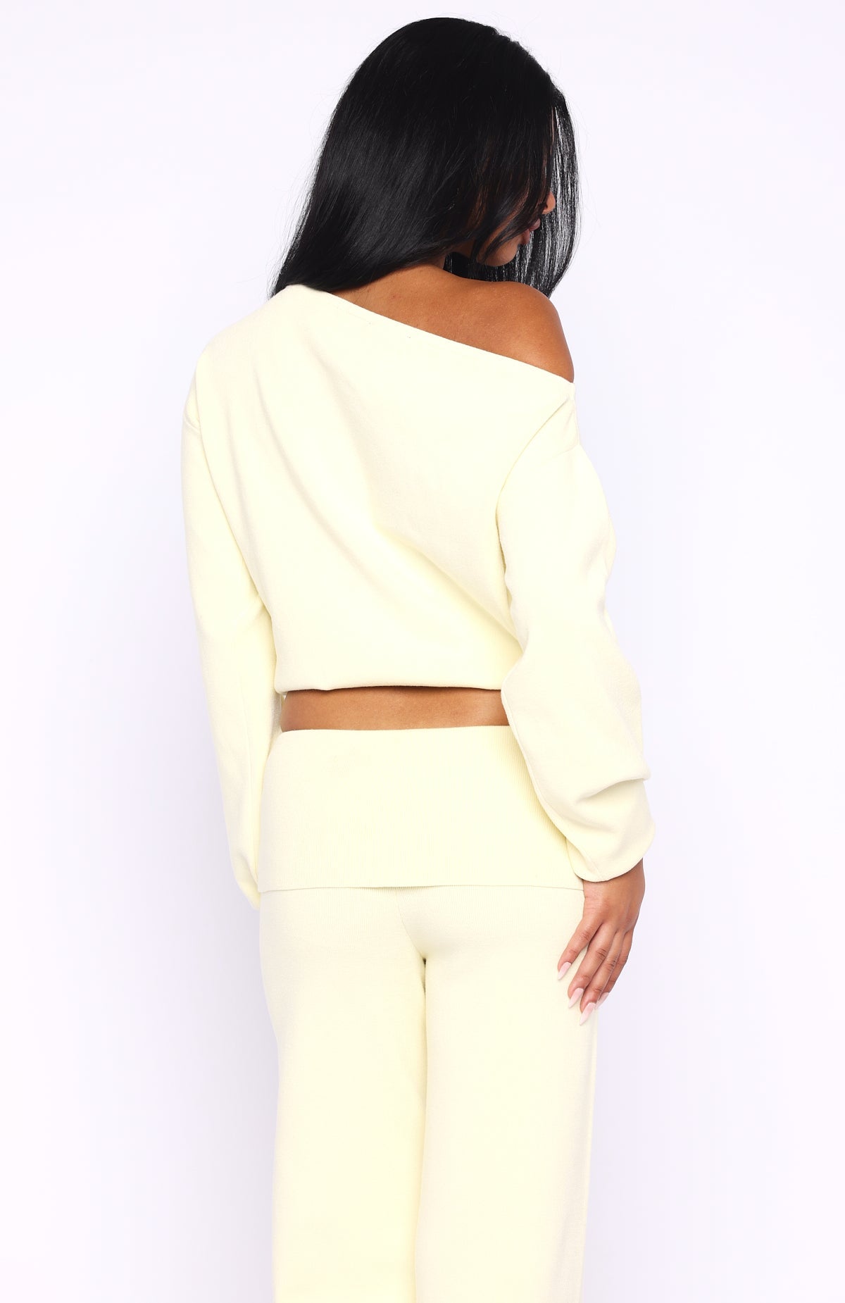 Can't Find The Words Knit Sweater Lemon