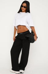 Changed My Mind Track Pants Black