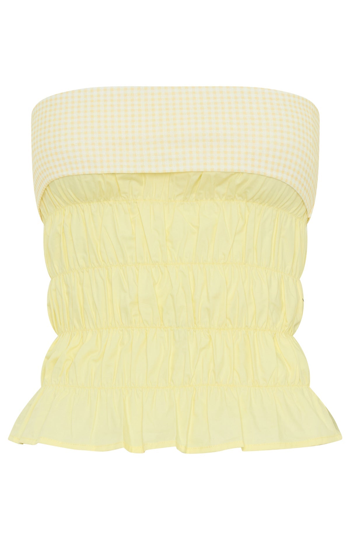 Changed Your Mind Strapless Top Lemon