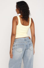 Chill Vibes Tank Top Lemon