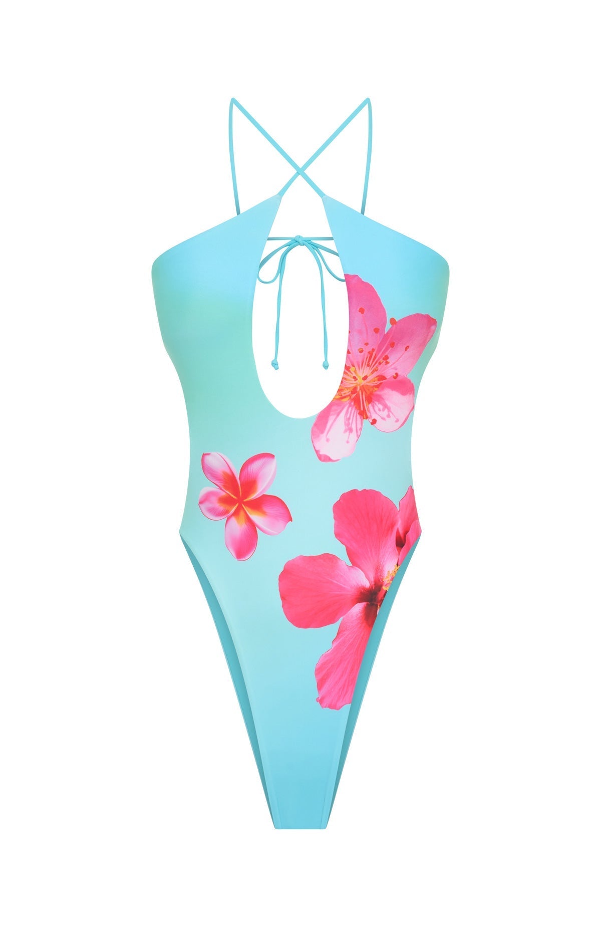 Colombia One Piece Hibiscus Splash