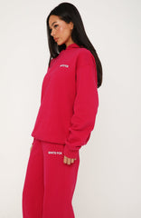 Core Classic Oversized Hoodie Berry