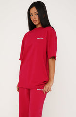 Core Classic Oversized Tee Berry