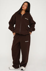 Core Classic Barrel Leg Sweatpants Chocolate