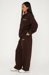 Core Classic Barrel Leg Sweatpants Chocolate
