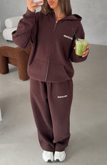 Core Classic Barrel Leg Sweatpants Chocolate
