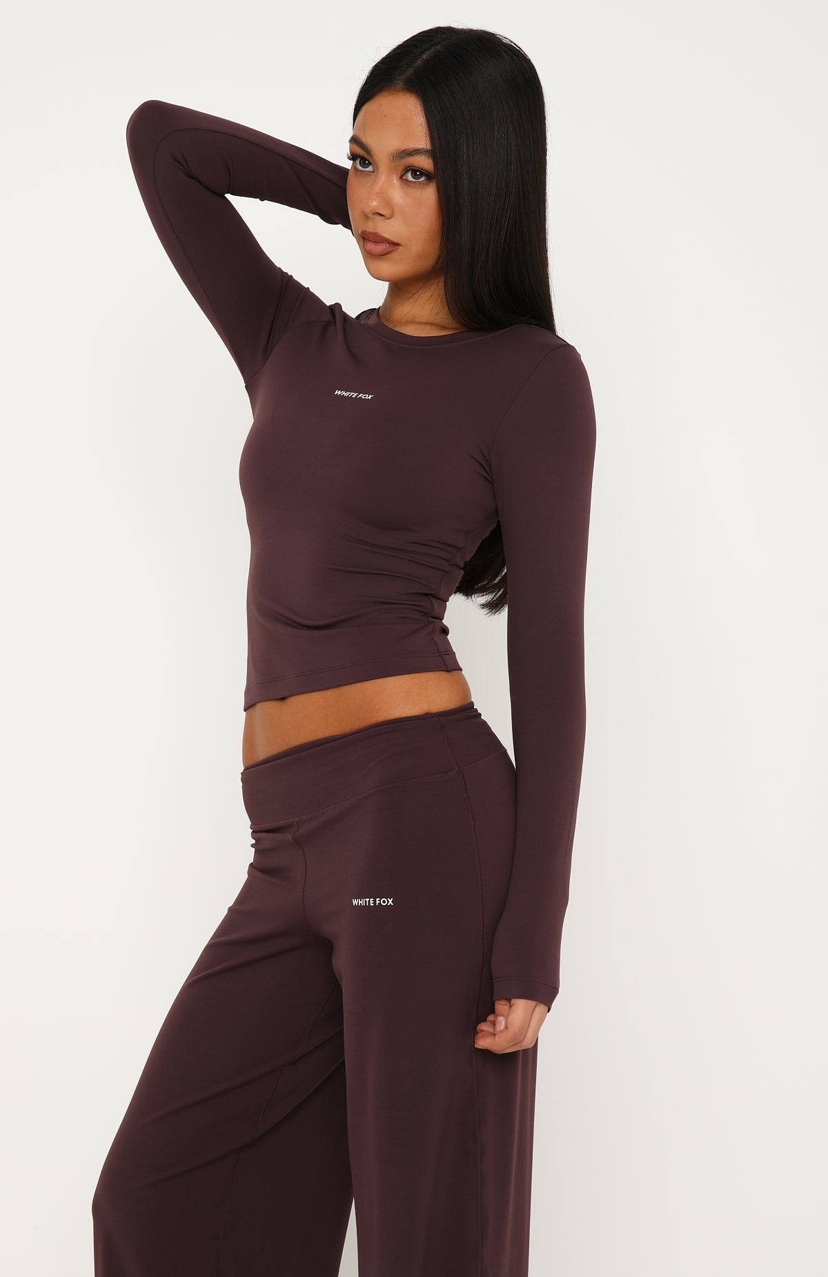 Core Strengths Long Sleeve Baby Tee Plum