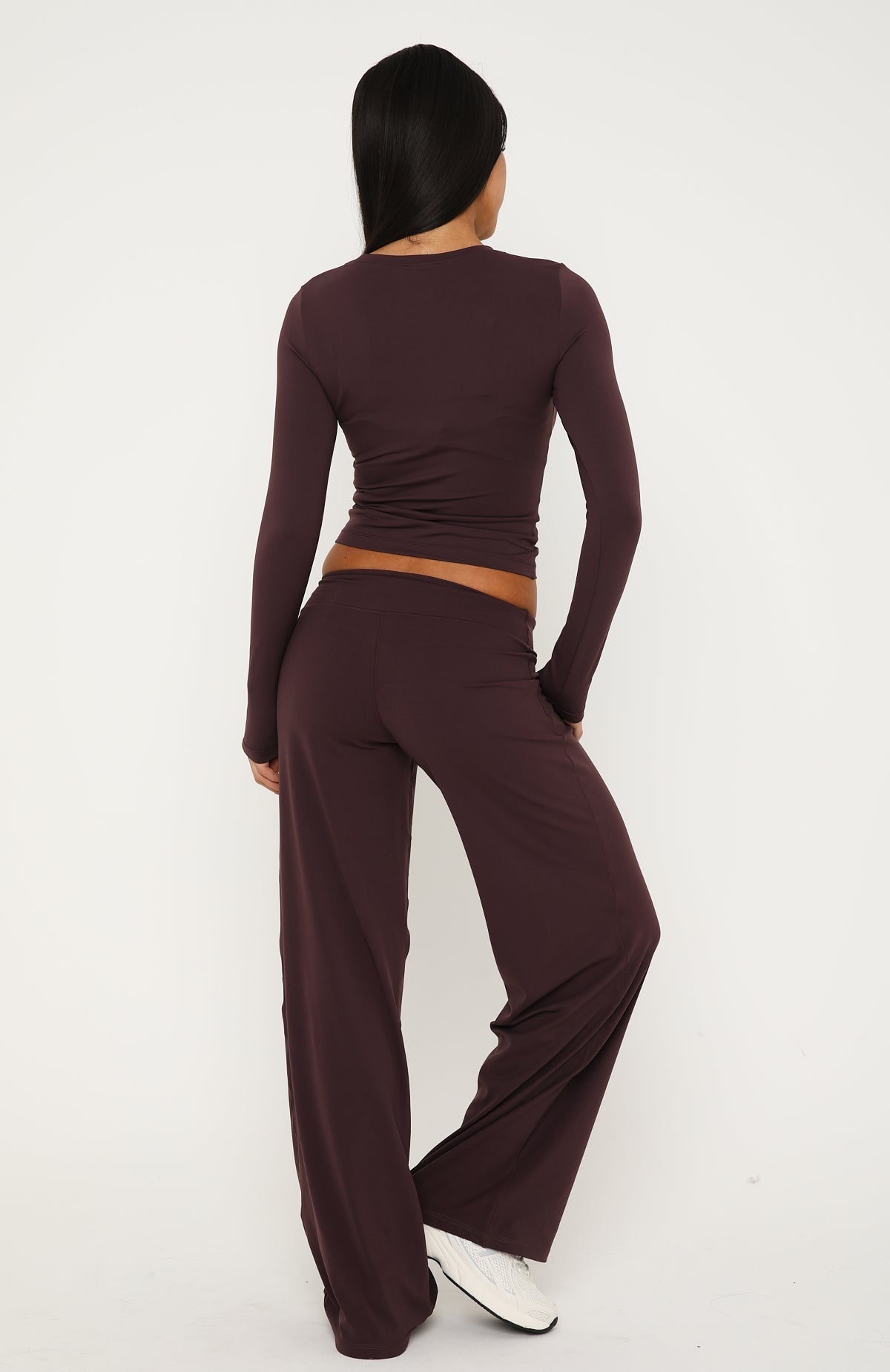 Core Strengths Wide Leg Pants Plum