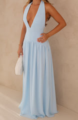 Dancing Dazzle Maxi Dress Baby Blue