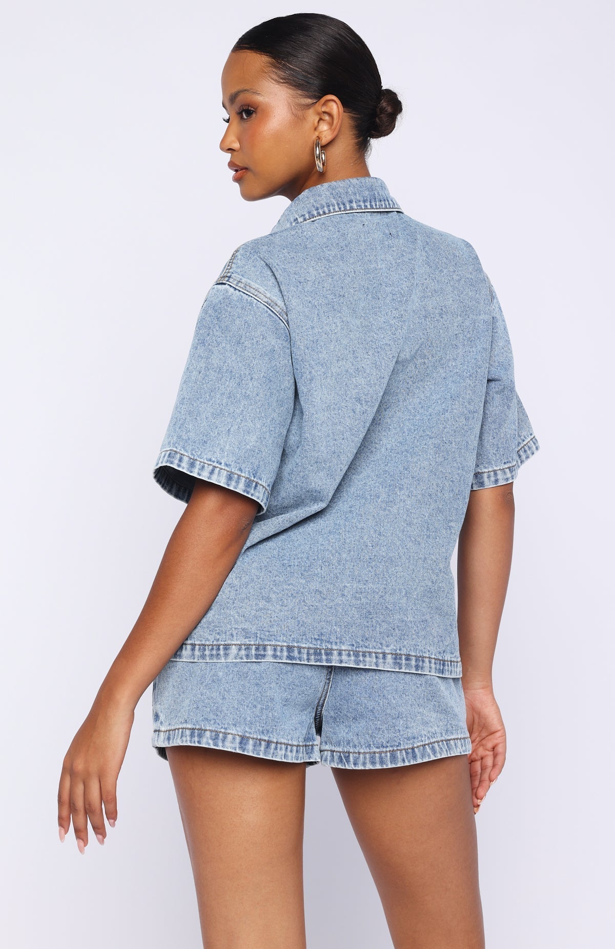 Denim Daydream Shorts Mid Blue Wash