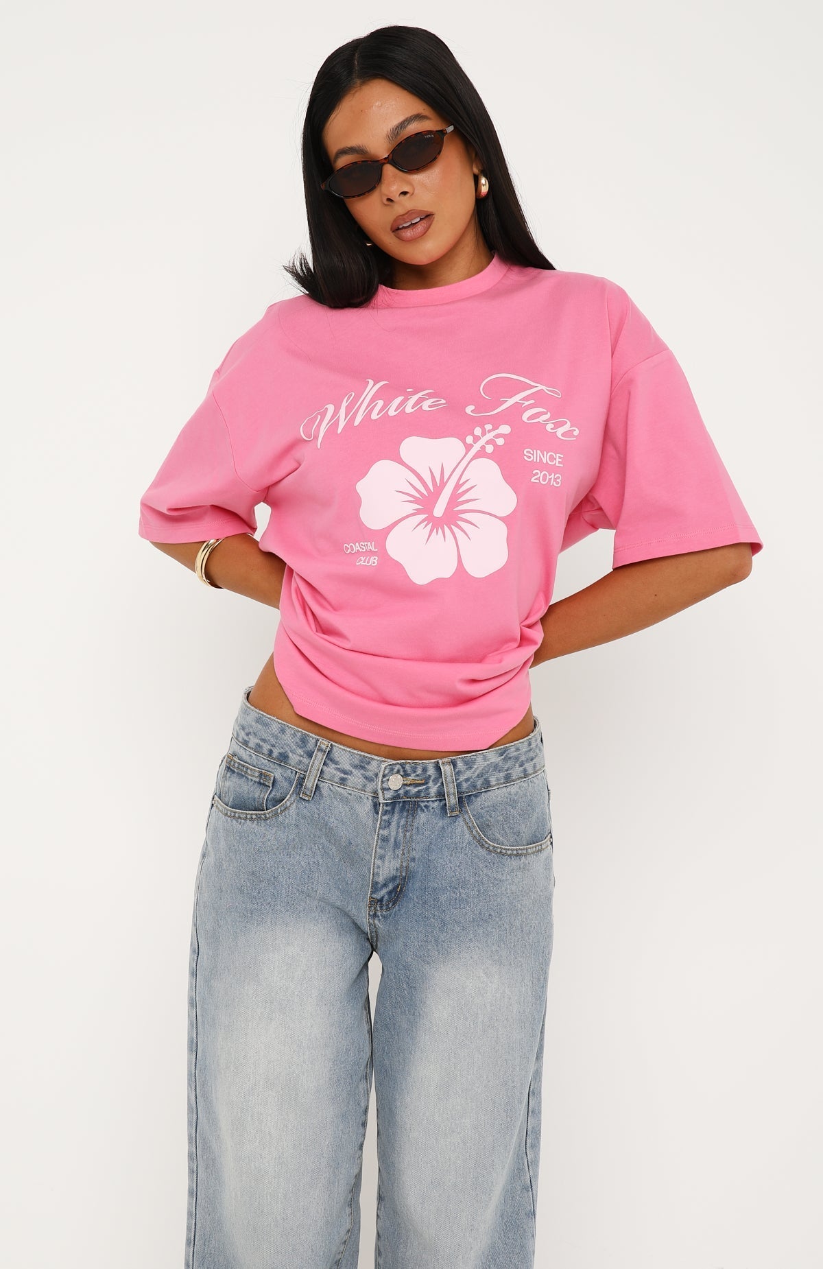 Doing It Better Oversized Tee Pink