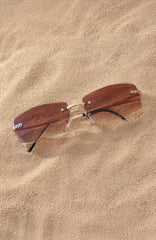 Ellis Sunglasses Gold/Chocolate