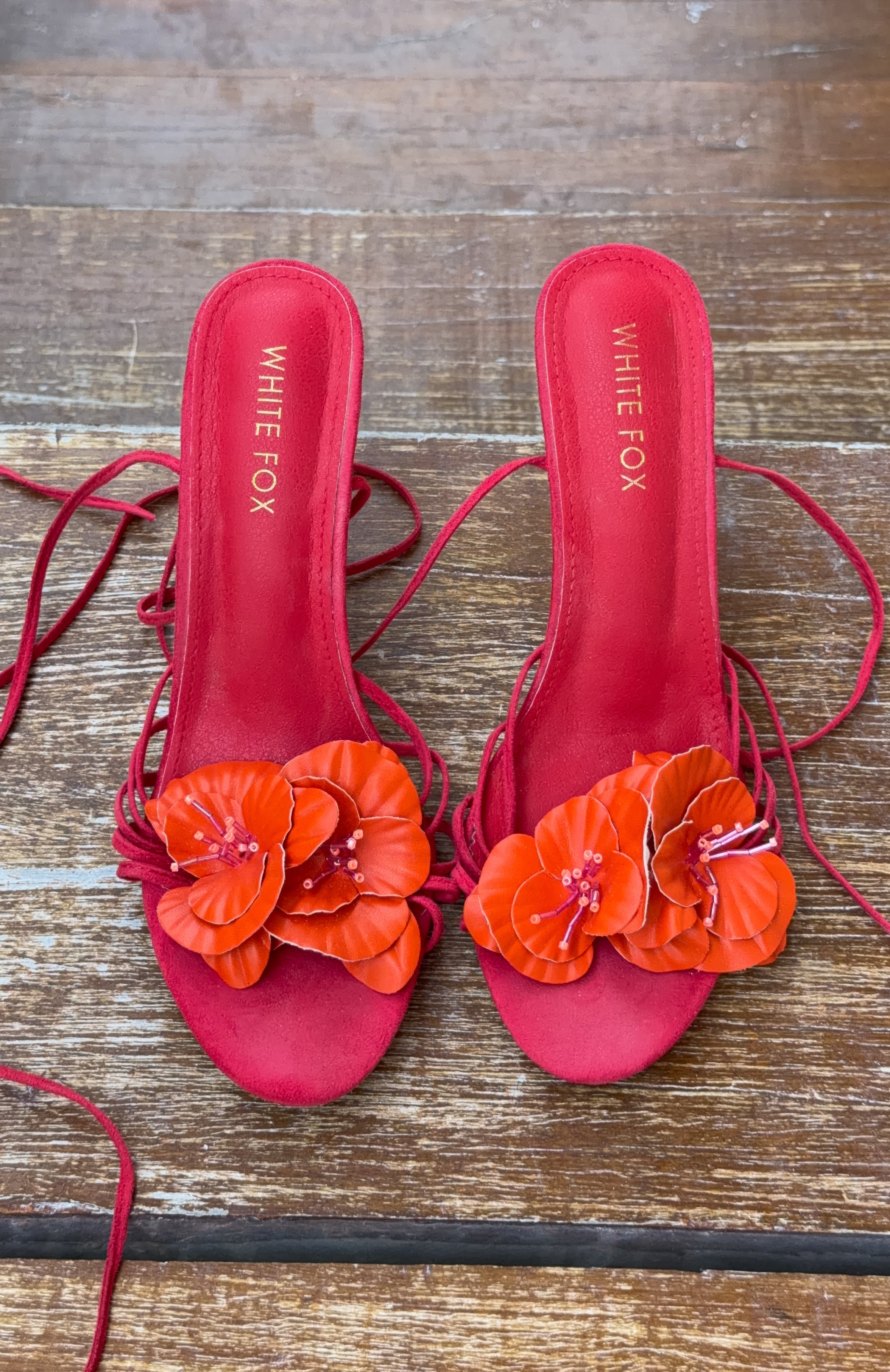 Erina Wrap Heels Raspberry