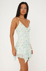 Floating Through It Mini Dress Lemon Blitz