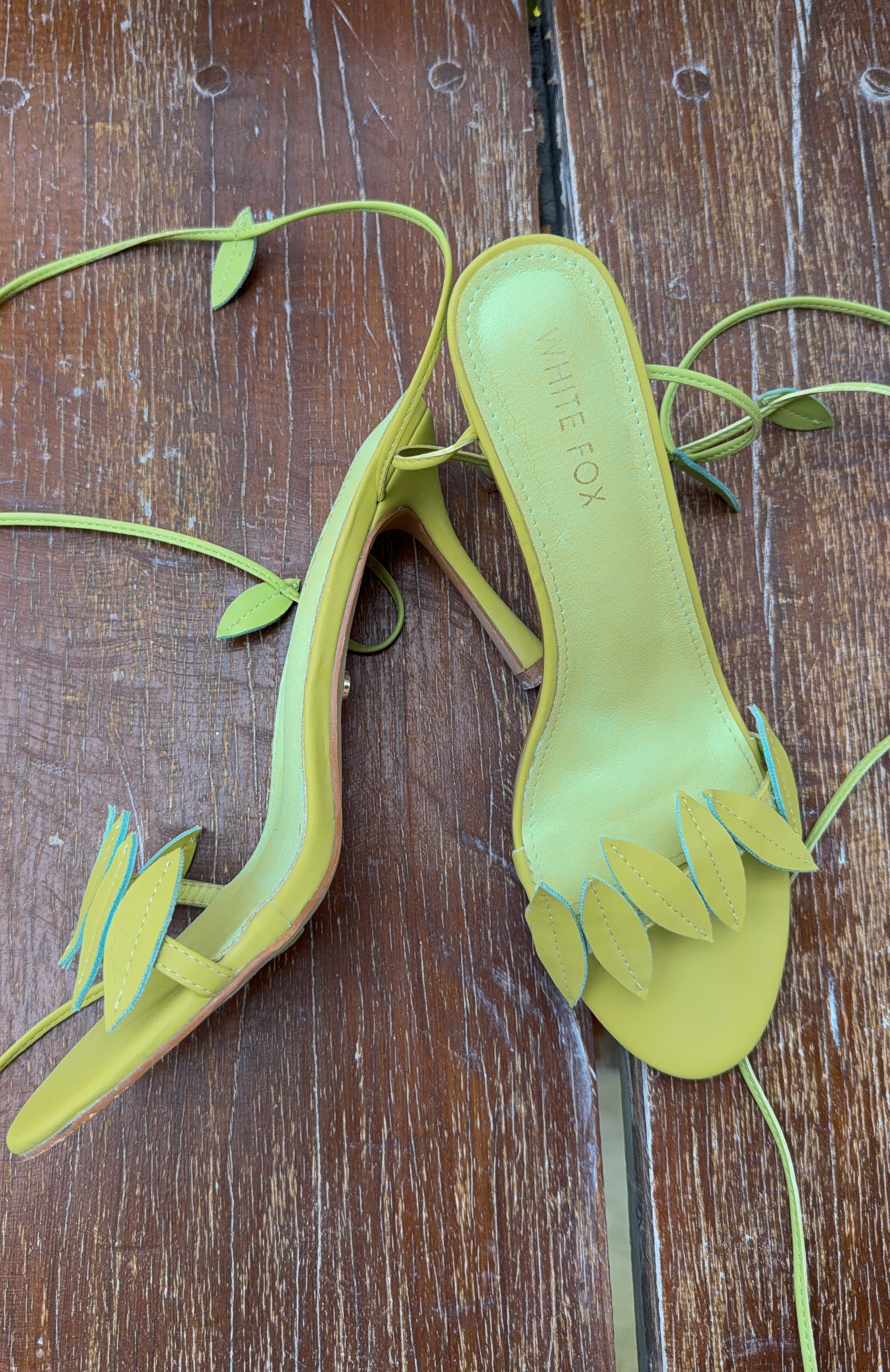 Fritz Wrap Heels Lime PU