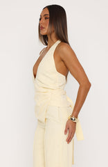 Fun In The Sun Halter Top Lemon