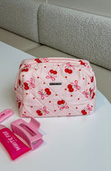 Getting Ready Cosmetic Bag Cherry Bow