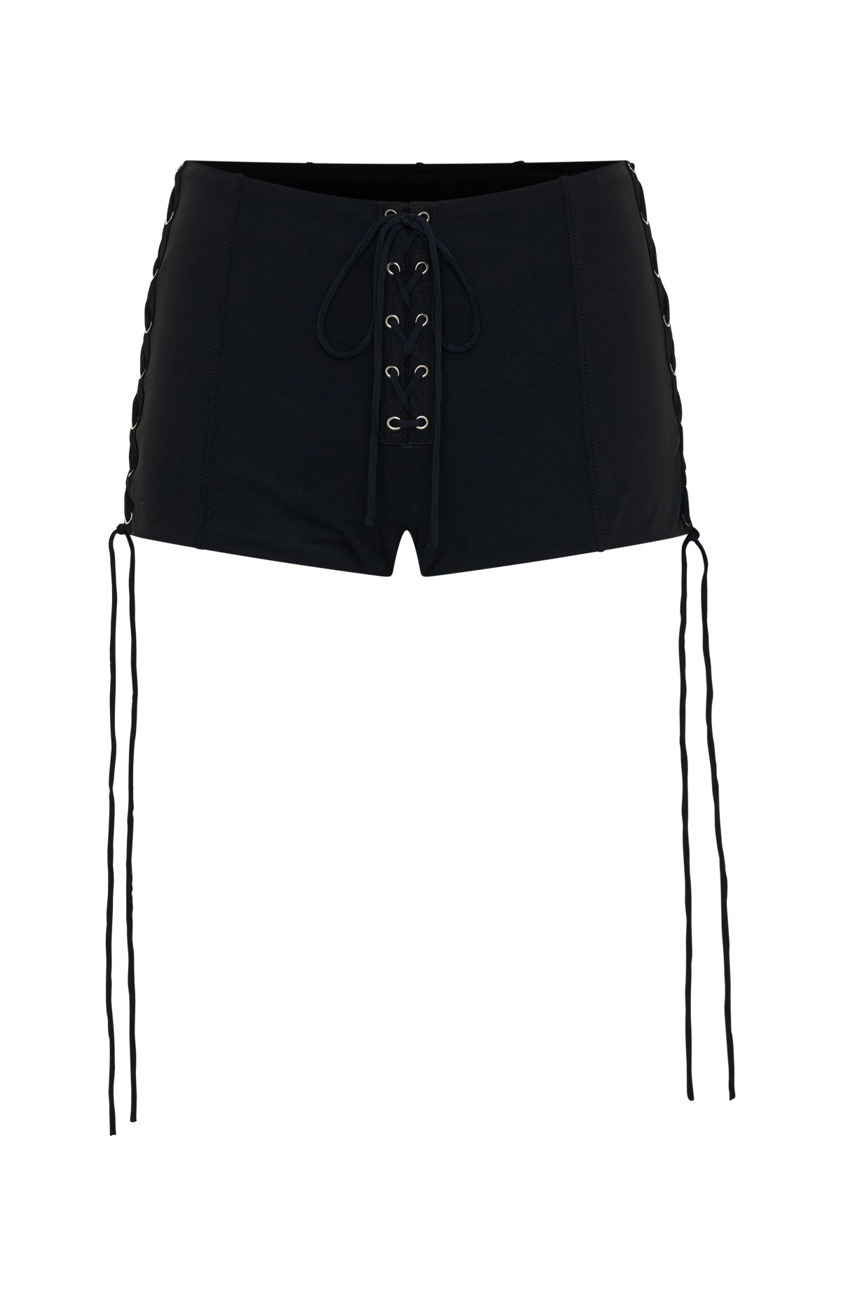 Grunge Mini Shorts Black