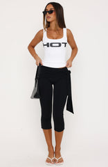 Fade Away With Me Capri Pants Black