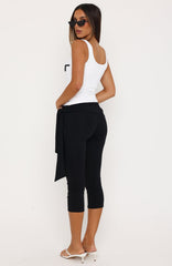 Fade Away With Me Capri Pants Black