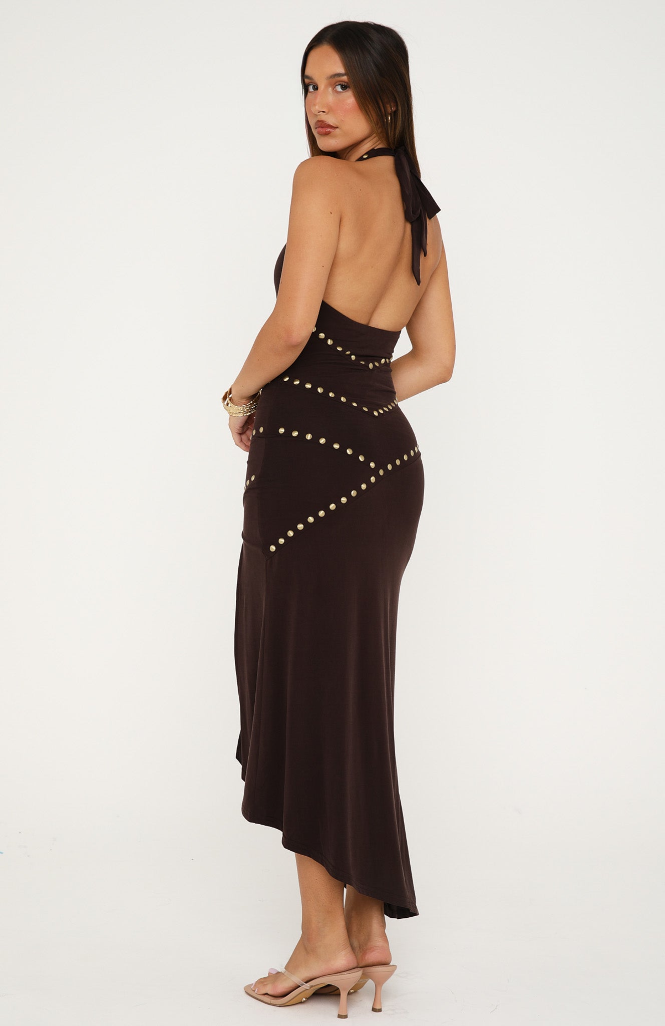 Hot To Handle Midi Dress Chocolate