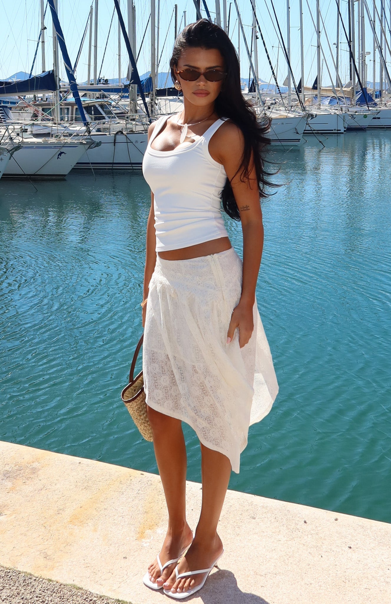 In The Current Skirt Off White