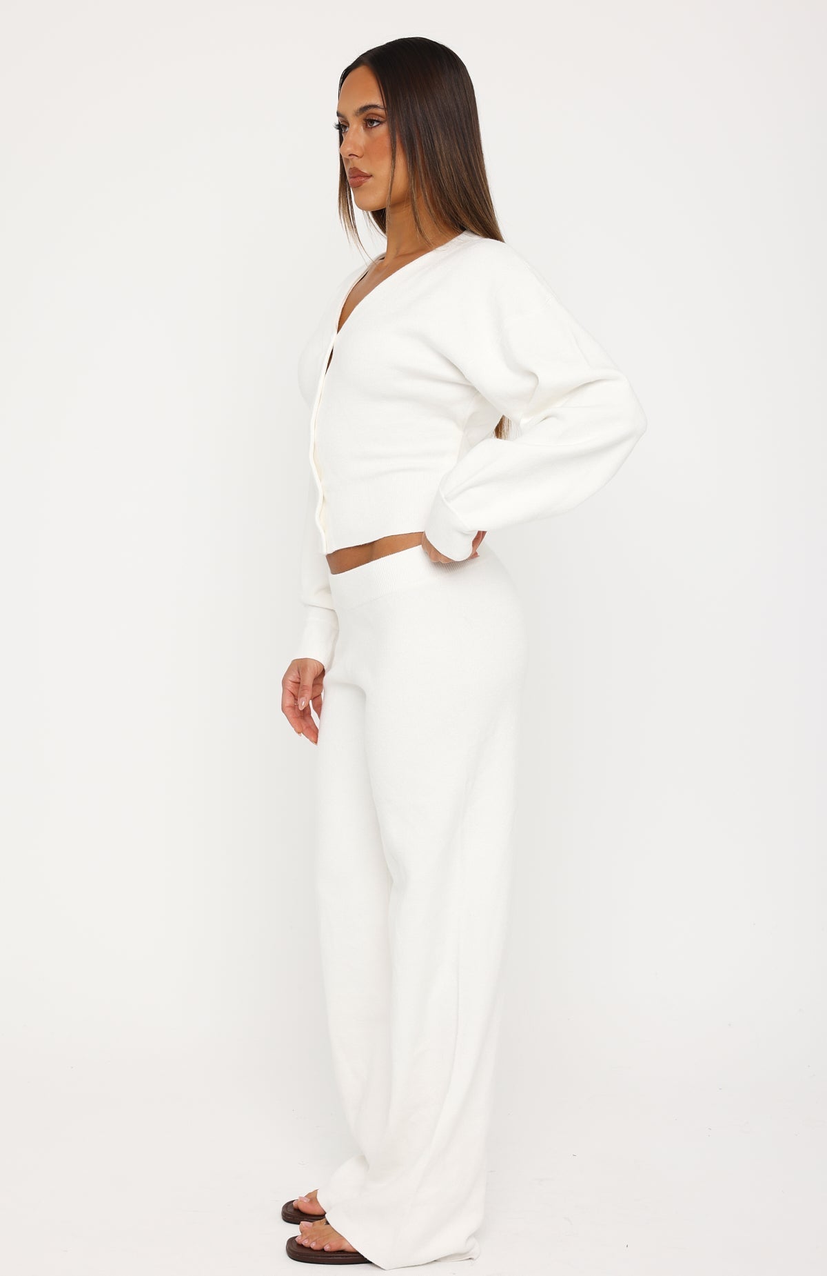 Kassandra Knit Pants Off White