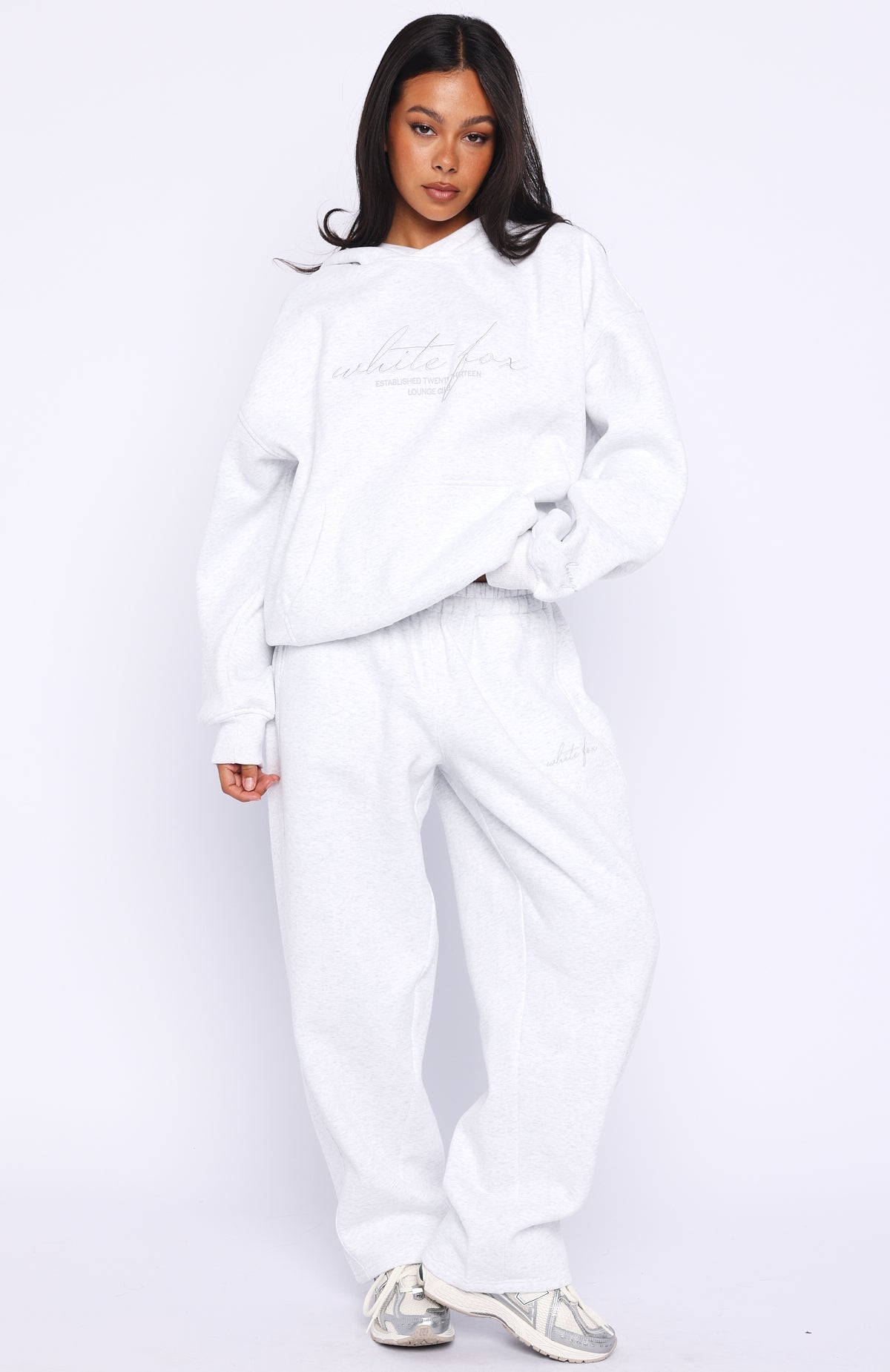 Know What You Want Oversized Hoodie Grey Marle