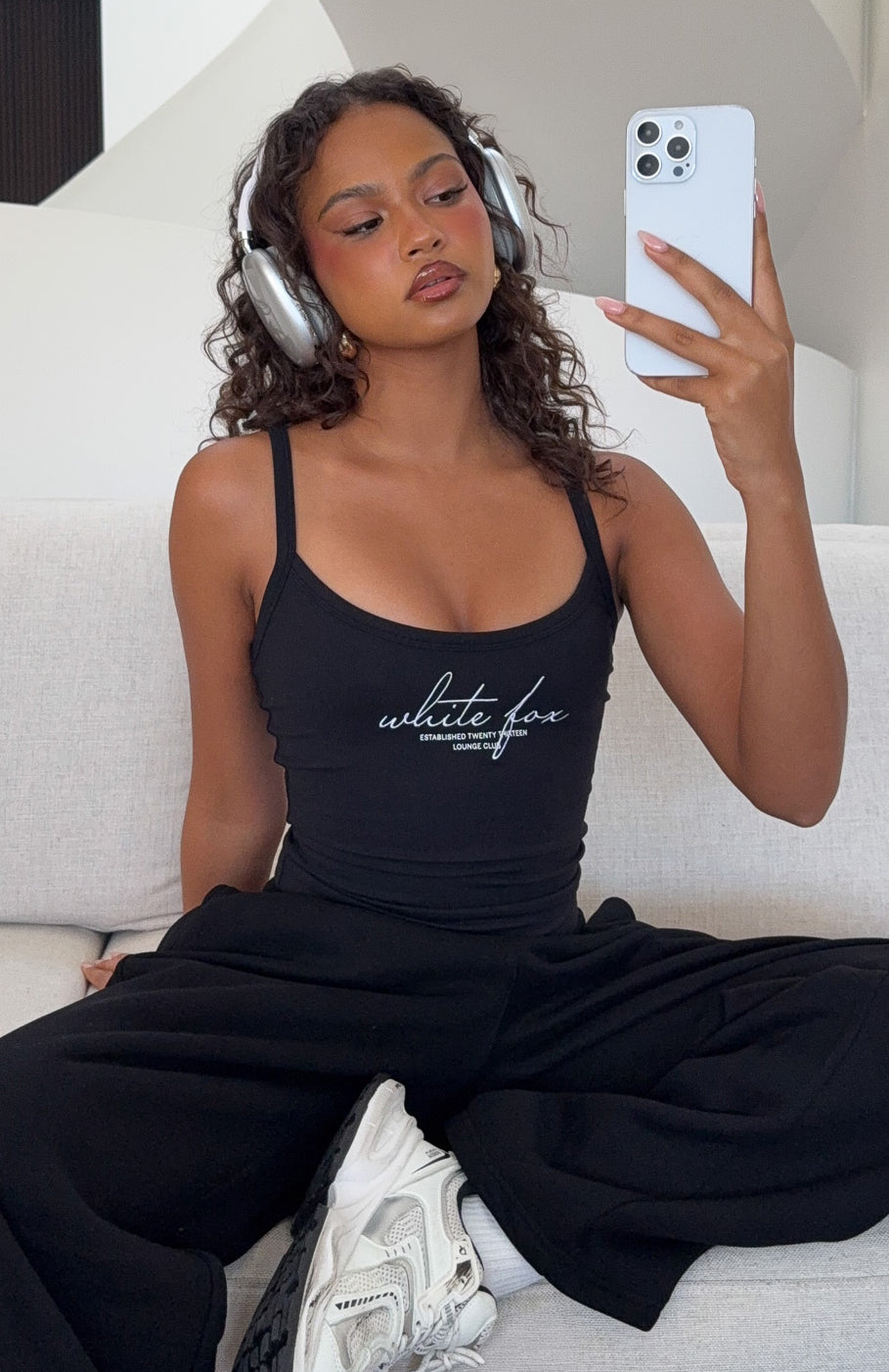 Know What You Want Singlet Top Black
