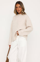 Lavinia Knit Sweater Oat Marle