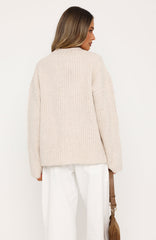 Lavinia Knit Sweater Oat Marle