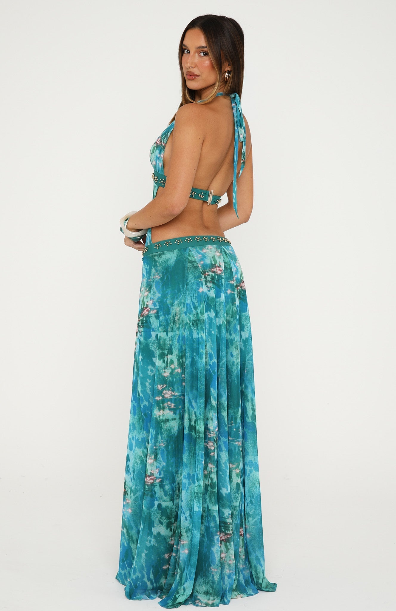 Lights Camera Action Maxi Dress Crystal Tide