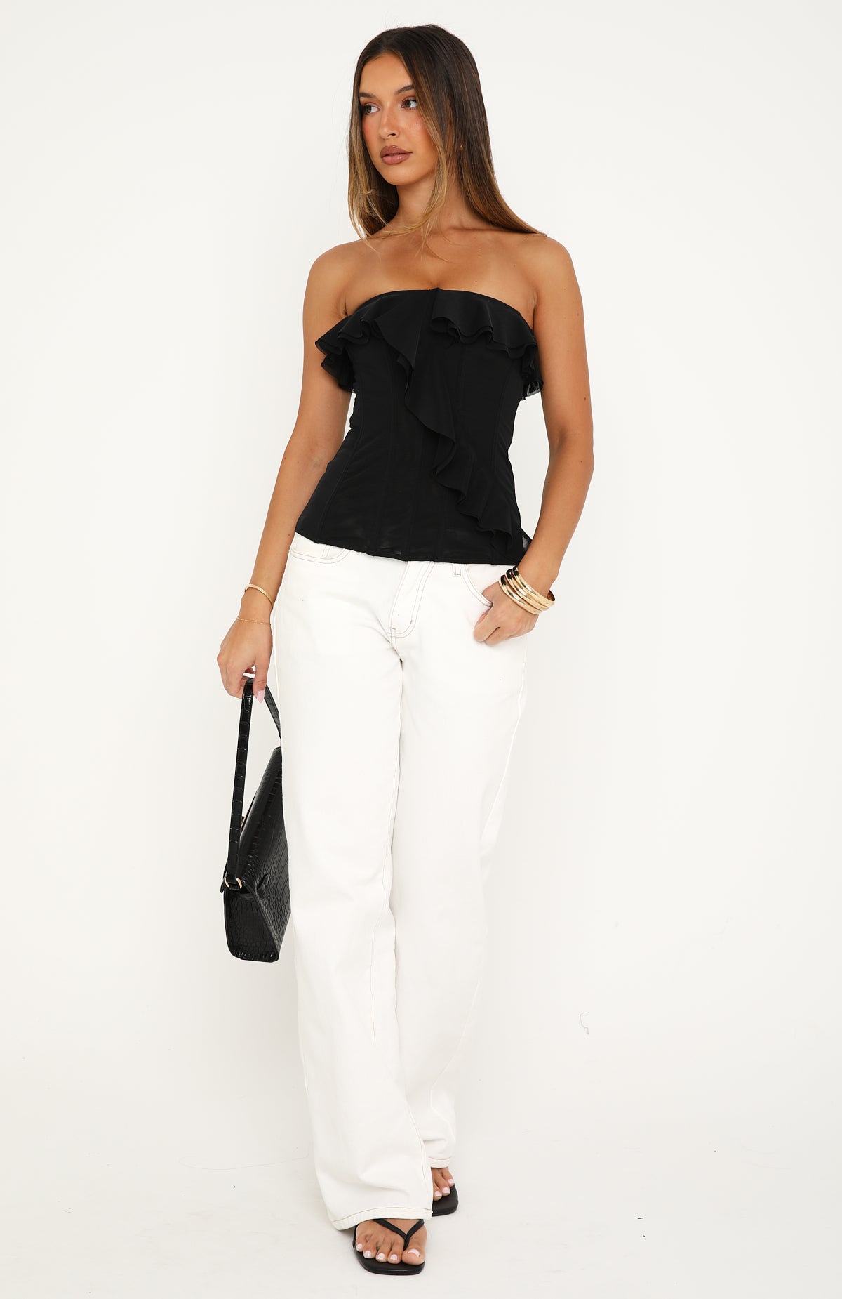 Little Flirt Strapless Bustier Black