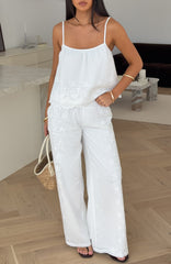 Love Me Or Not Wide Leg Pants White