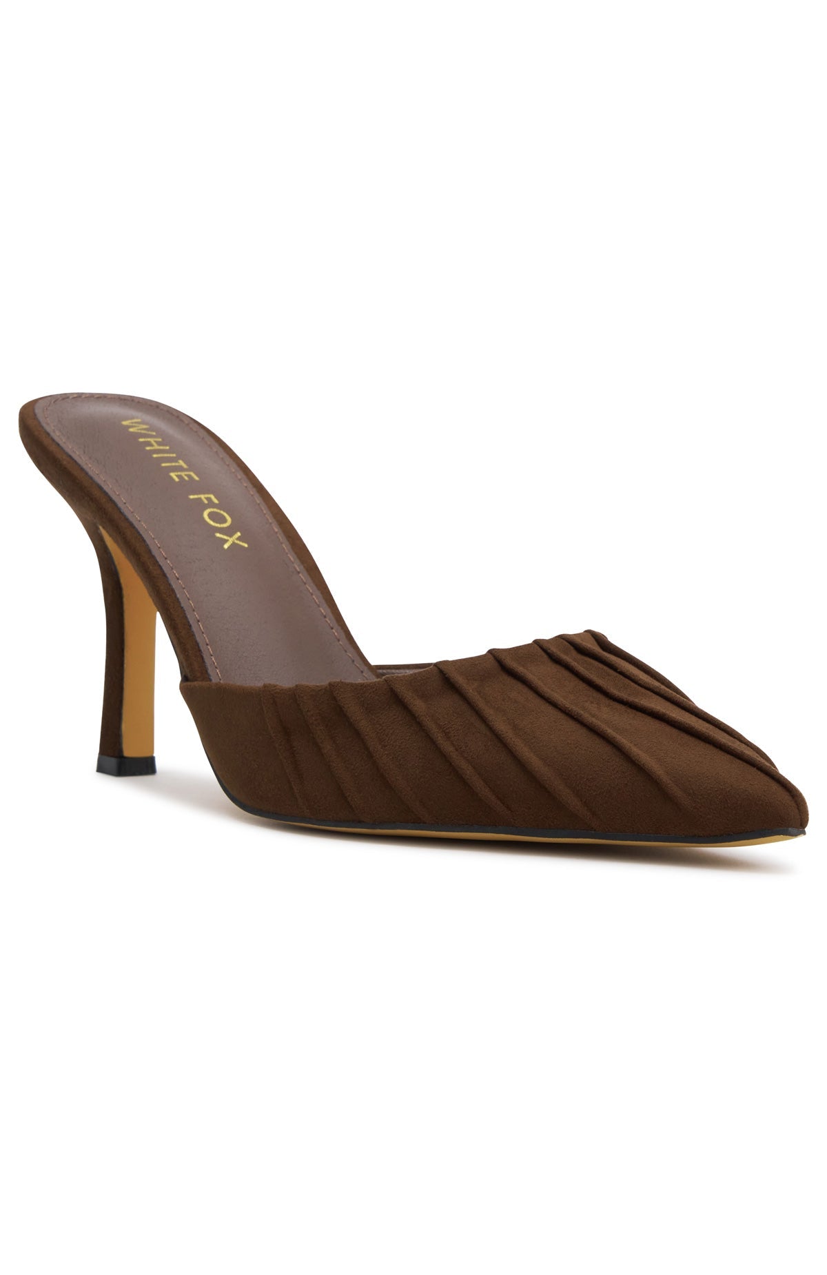 Lowanna Mules Chocolate Faux Suede