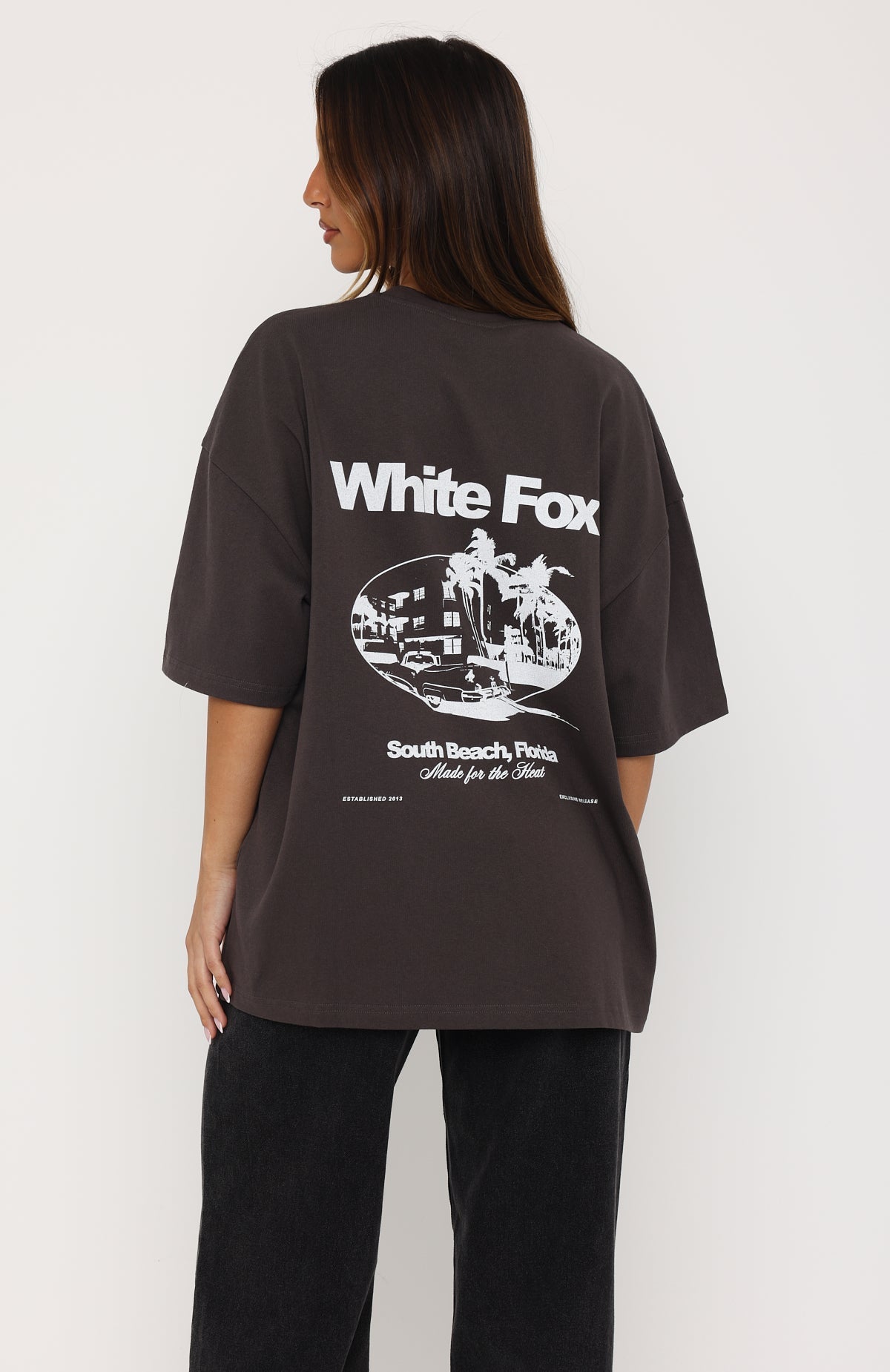 Made For The Heat Oversized Tee Charcoal