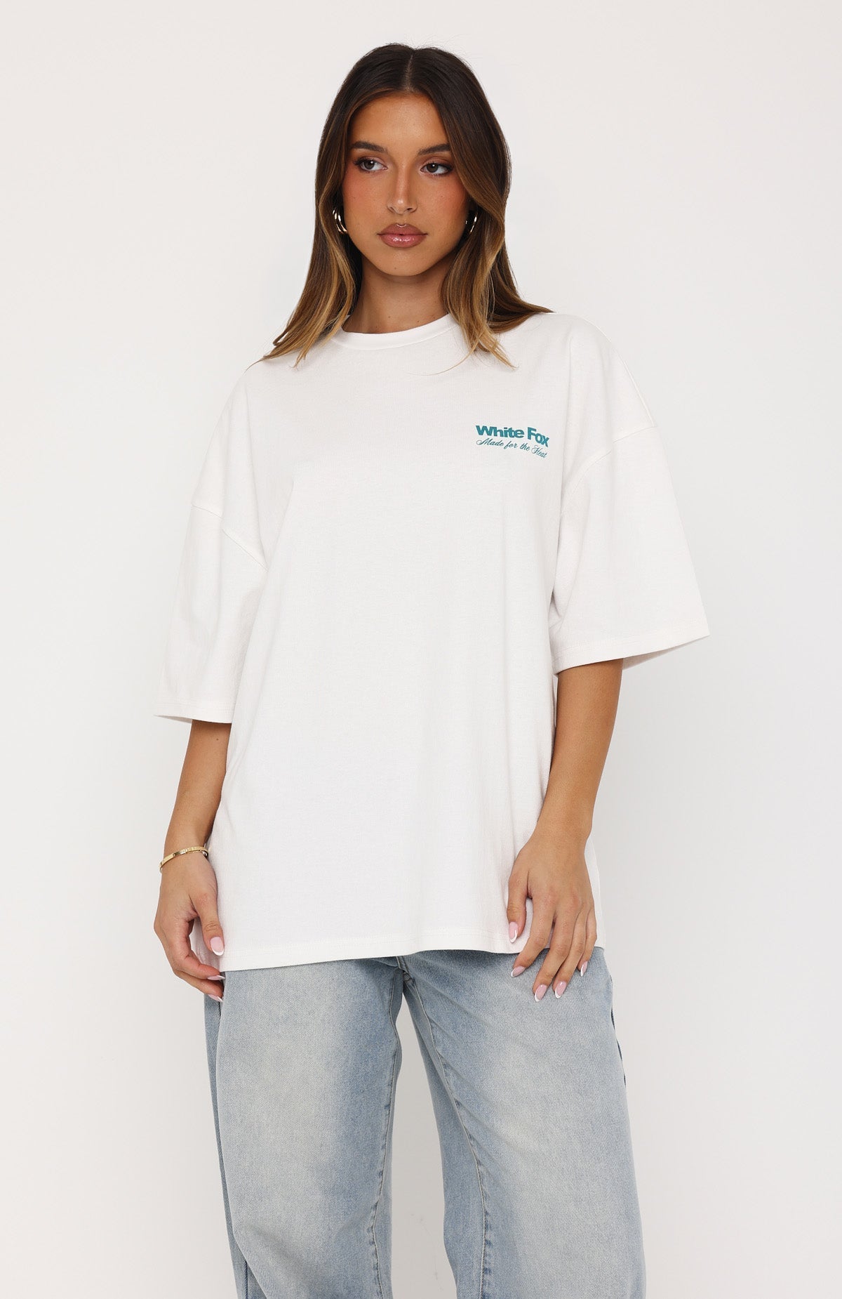 Made For The Heat Oversized Tee White