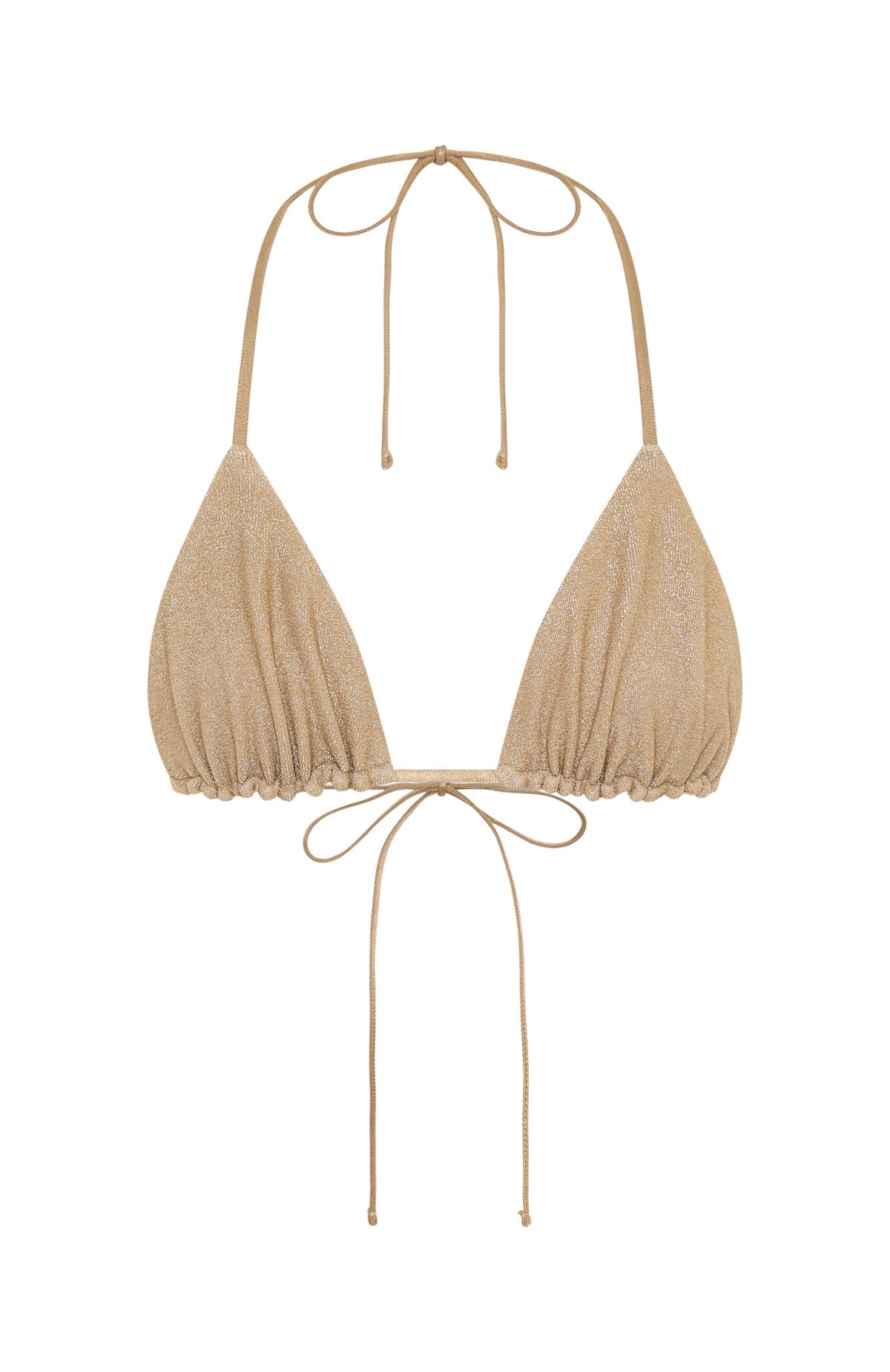 Matera Bikini Top Gold Shimmer