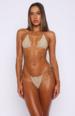 Matera Bikini Top Gold Shimmer